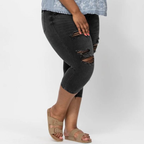 NWT Judy Blue Capris Plus Size 20W - Picture 3 of 9